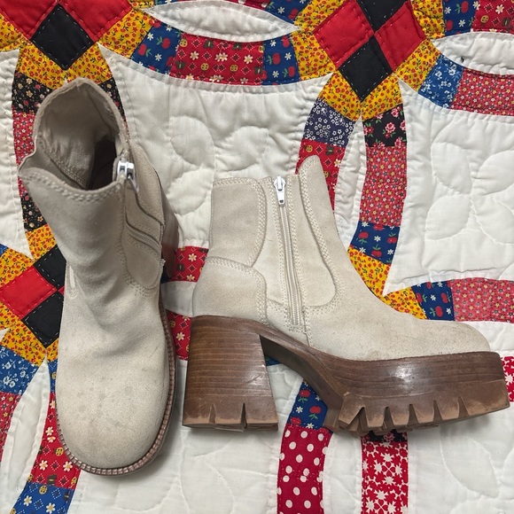 Jeffery Campbell x Free People Quavo Platform boots in bone size 8 - Picture 2 of 5